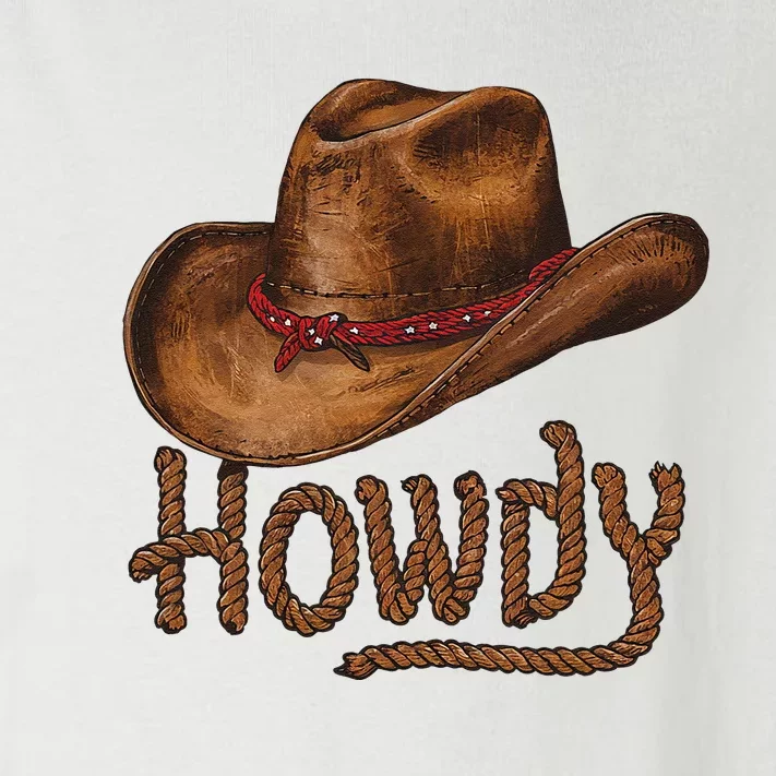 Howdy Cow Hat Howdy Rodeo Western Country Southern Toddler Long Sleeve Shirt