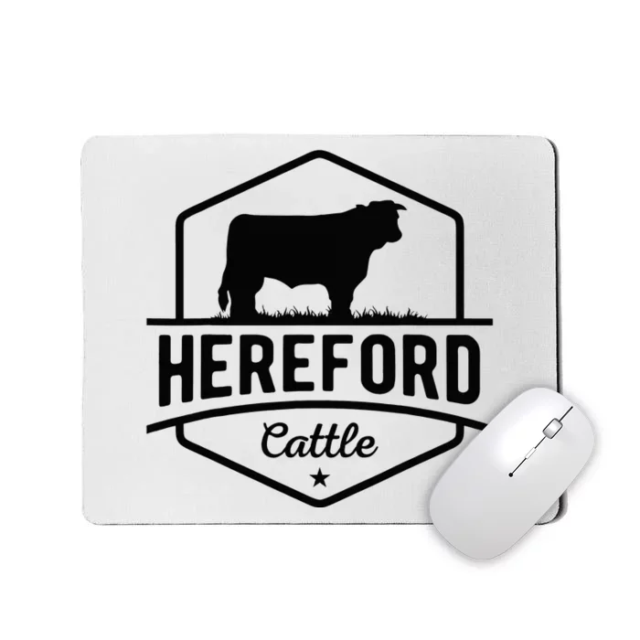 Hereford Cattle Hereford Cow For Cattle Farmer Mousepad