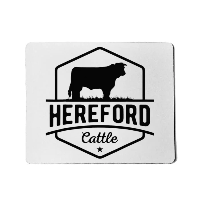 Hereford Cattle Hereford Cow For Cattle Farmer Mousepad