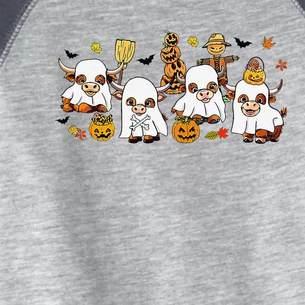 Highland Cow Halloween Toddler Fine Jersey T-Shirt