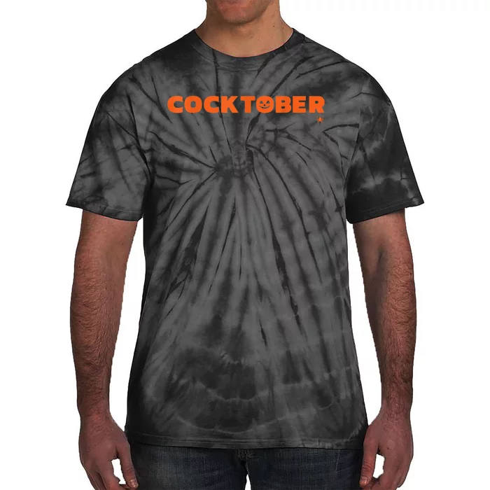 Happy Cocktober Halloween Costume Funny Halloween Tie-Dye T-Shirt