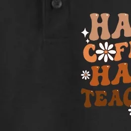 Half Coffee Half Teacher Inspirational Quotes For Teachers Dry Zone Grid Performance Polo