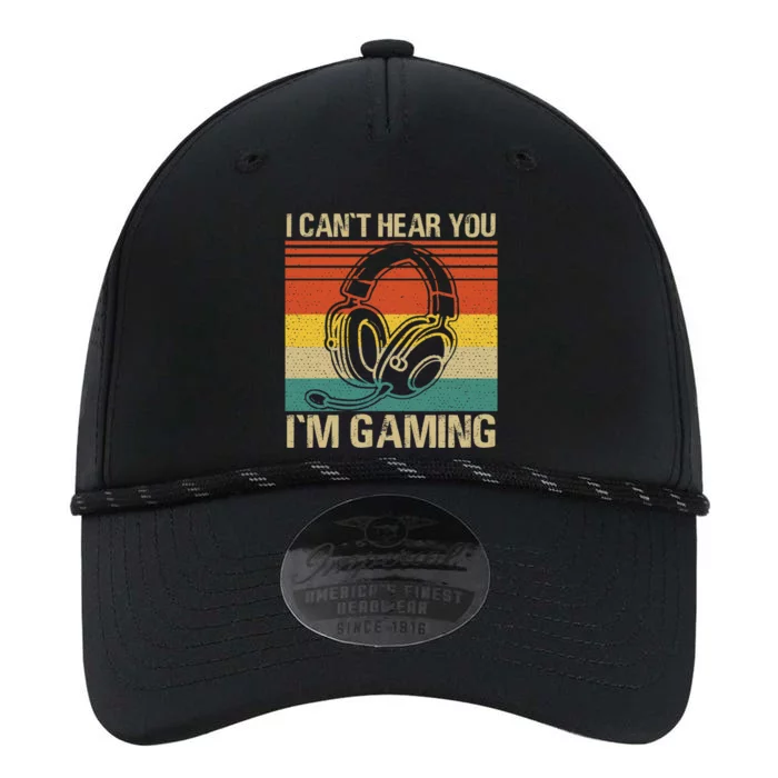 Headset Can't Hear You I'm Gaming Vintage Funny Gamer Gift Performance The Dyno Cap