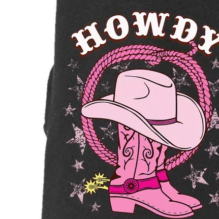 Howdy Cowboy Hat Boots Country Western Rodeo Doggie 3-End Fleece Hoodie