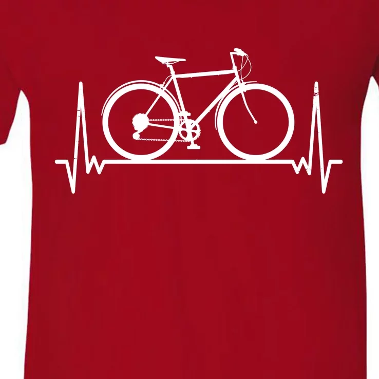 Heartbeat Cycling V-Neck T-Shirt