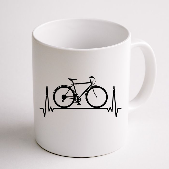 Heartbeat Cycling Front & Back Coffee Mug