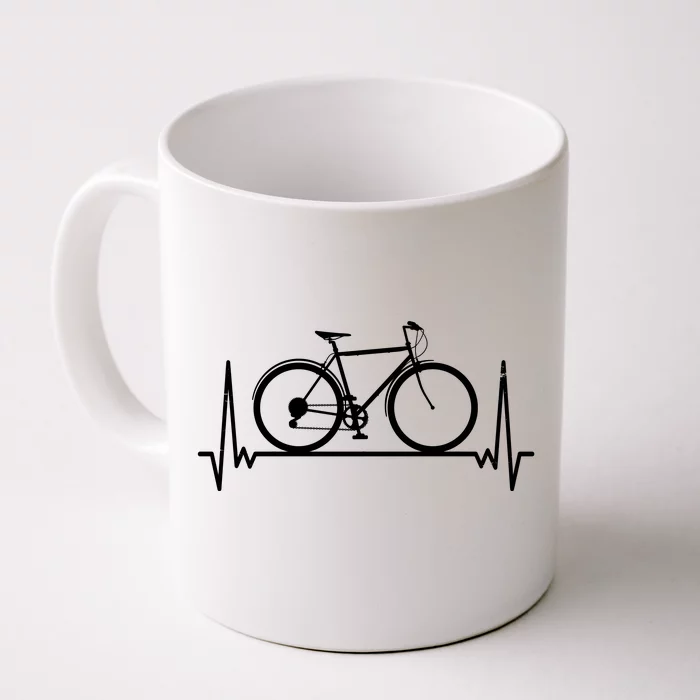 Heartbeat Cycling Front & Back Coffee Mug