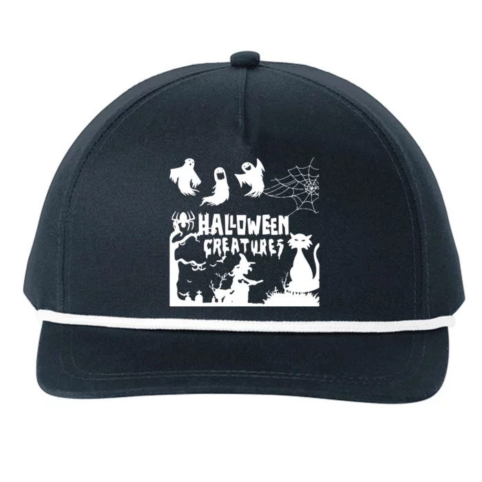 Halloween Creatures Snapback Five-Panel Rope Hat