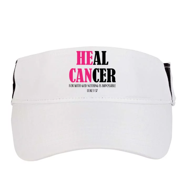 He Can Heal Cancer Adult Drive Performance Visor