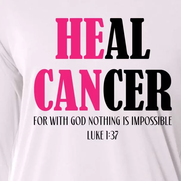 He Can Heal Cancer Cooling Performance Long Sleeve Crew