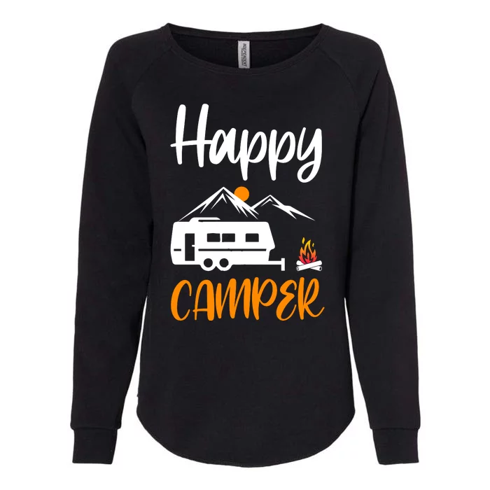 Happy Camper Womens California Wash Sweatshirt