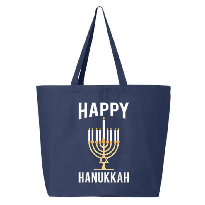 Happy Chrismukkah Hanukkah 25L Jumbo Tote