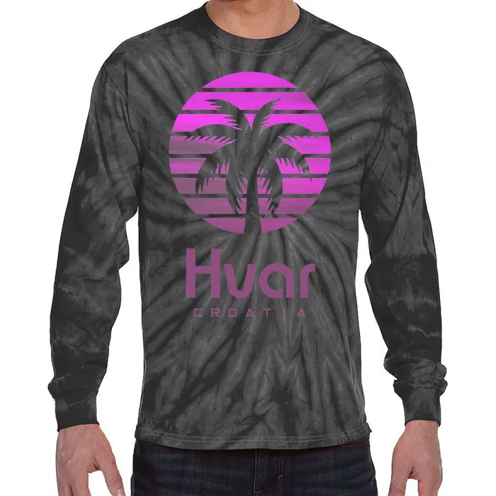 Hvar Croatia Tie-Dye Long Sleeve Shirt