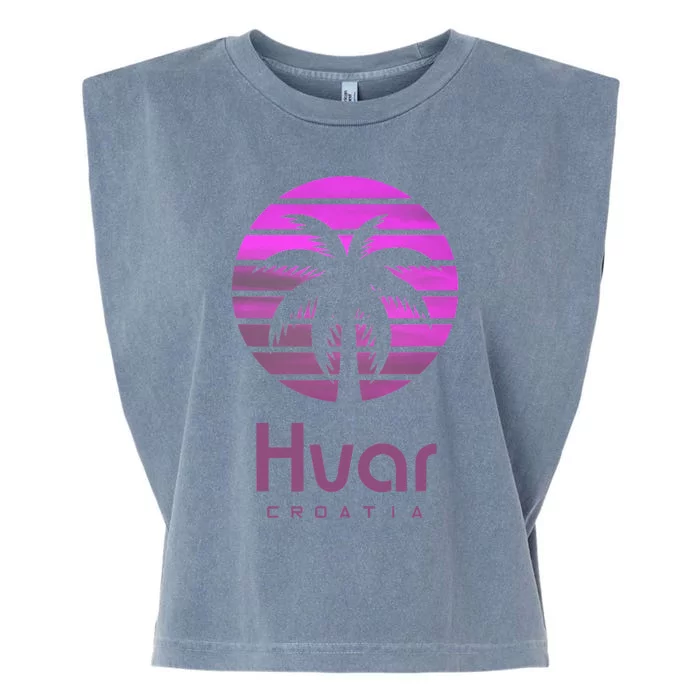 Hvar Croatia Garment-Dyed Women's Muscle Tee