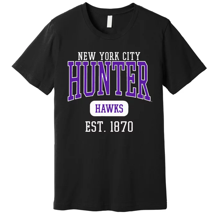 Hunter College Hawks Est. Date Premium T-Shirt