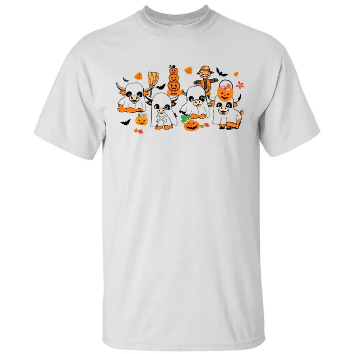 Highland Cow Halloween Fall Western Halloween Tall T-Shirt