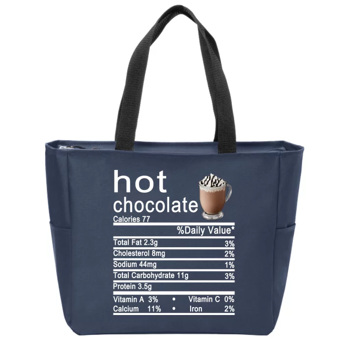 Hot Chocolate Zip Tote Bag