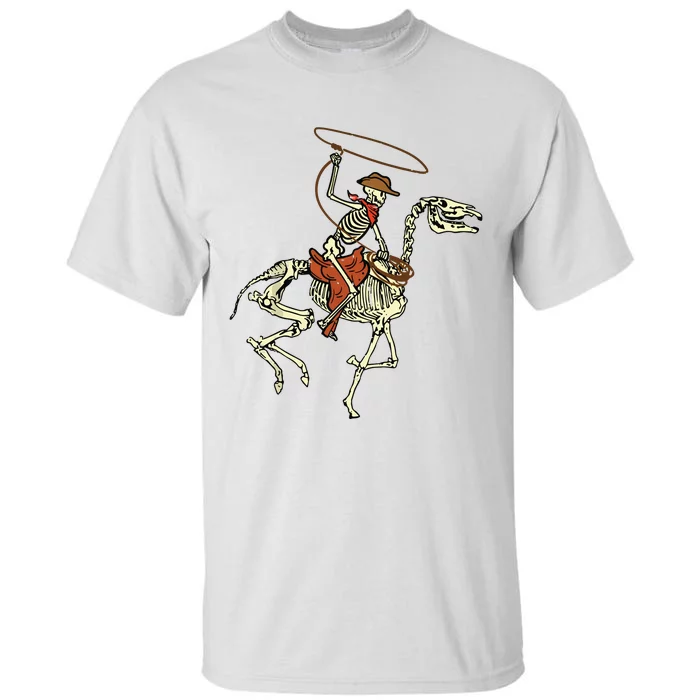 Halloween Cowboy Horse Skeleton Costume Boy Tall T-Shirt