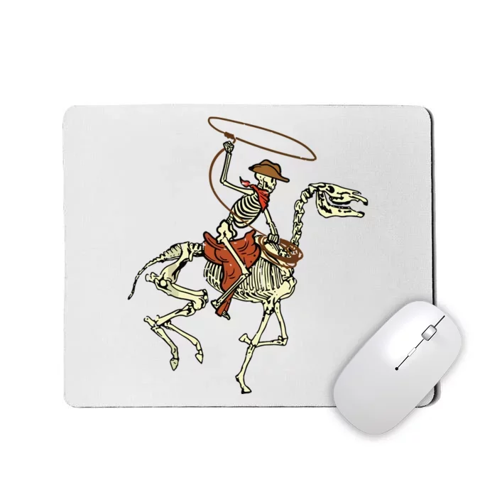 Halloween Cowboy Horse Skeleton Costume Boy Mousepad