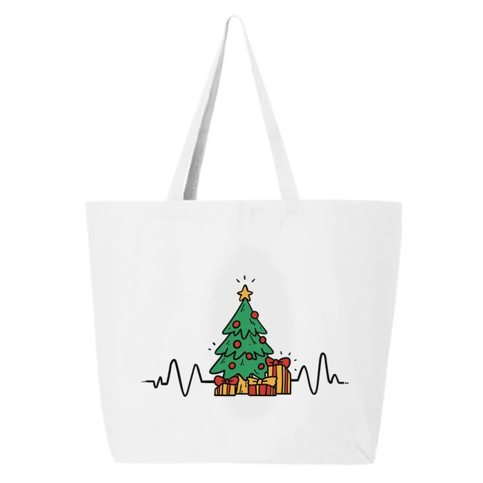 Heartbeat Christmas Holiday 25L Jumbo Tote