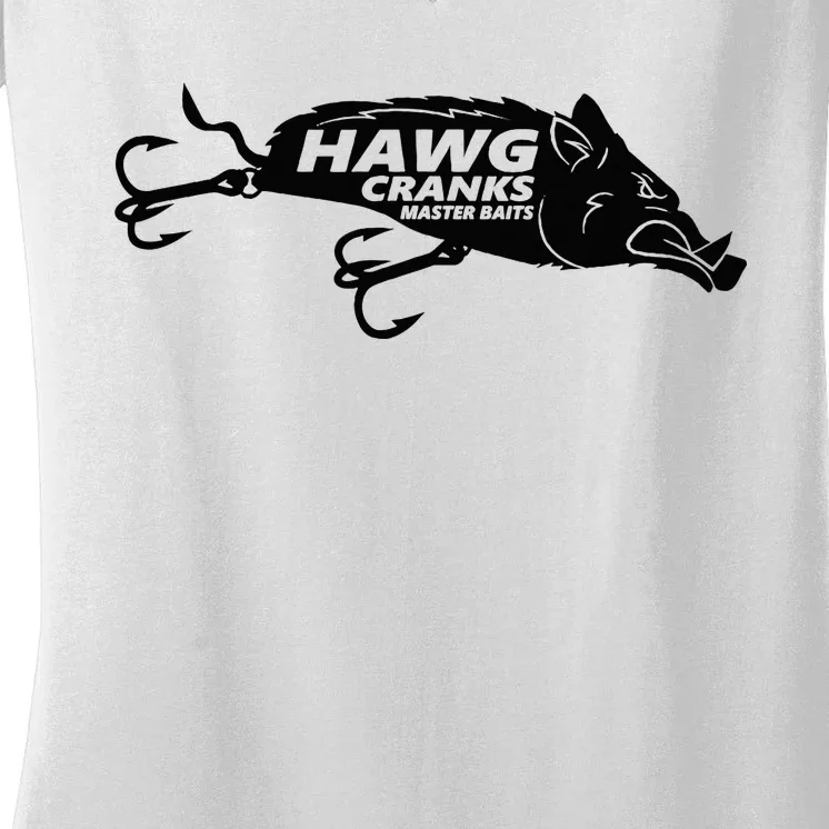 Hawg Cranks Women's V-Neck T-Shirt