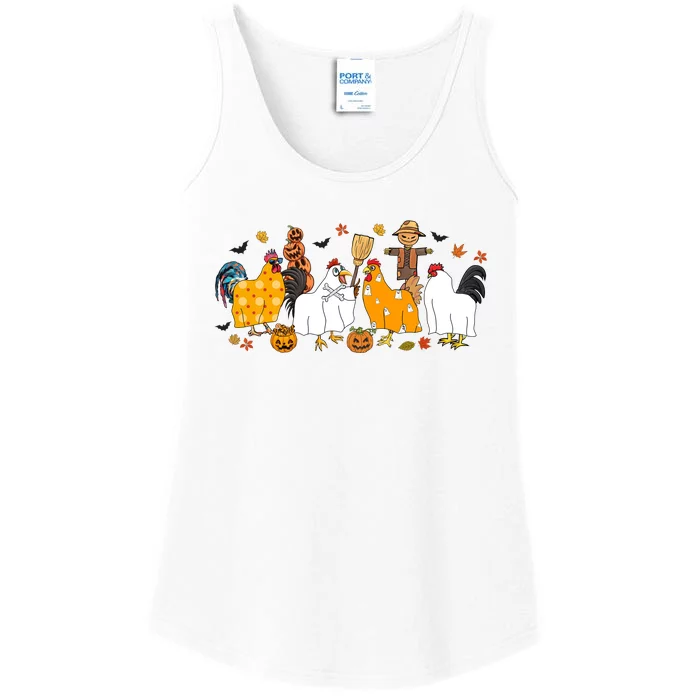 Hallowen Chicken Ladies Essential Tank