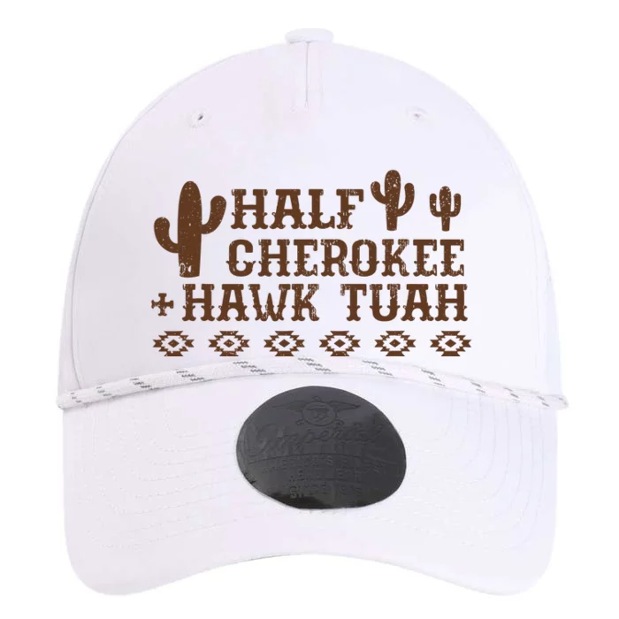 Half Cherokee Hawk Tuah Funny Native American Pride Indians Performance The Dyno Cap