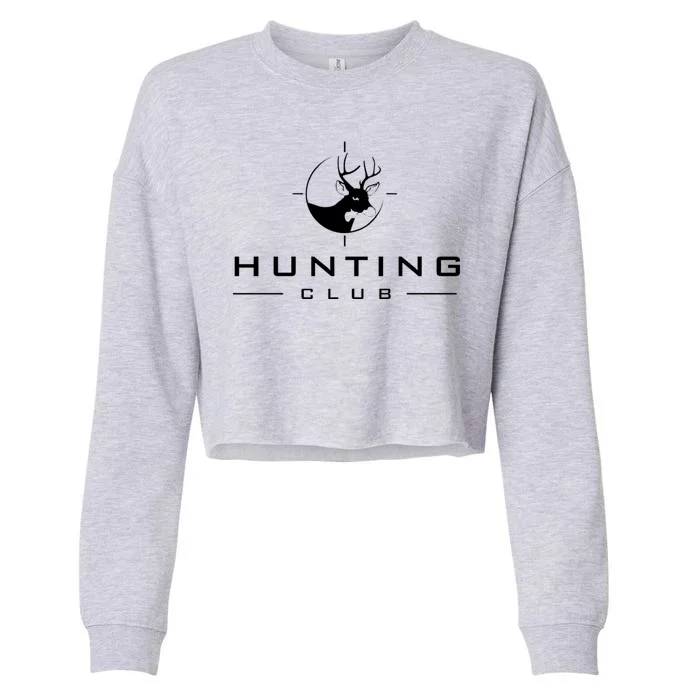 Hunting Club Cropped Pullover Crew