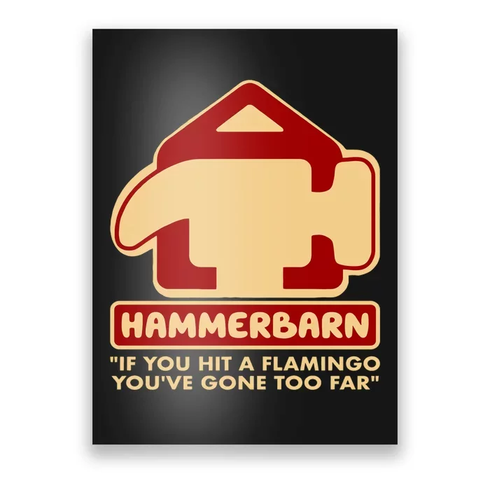 Hammerbarn Cute House Blue Dog Funny Gift For Family Poster