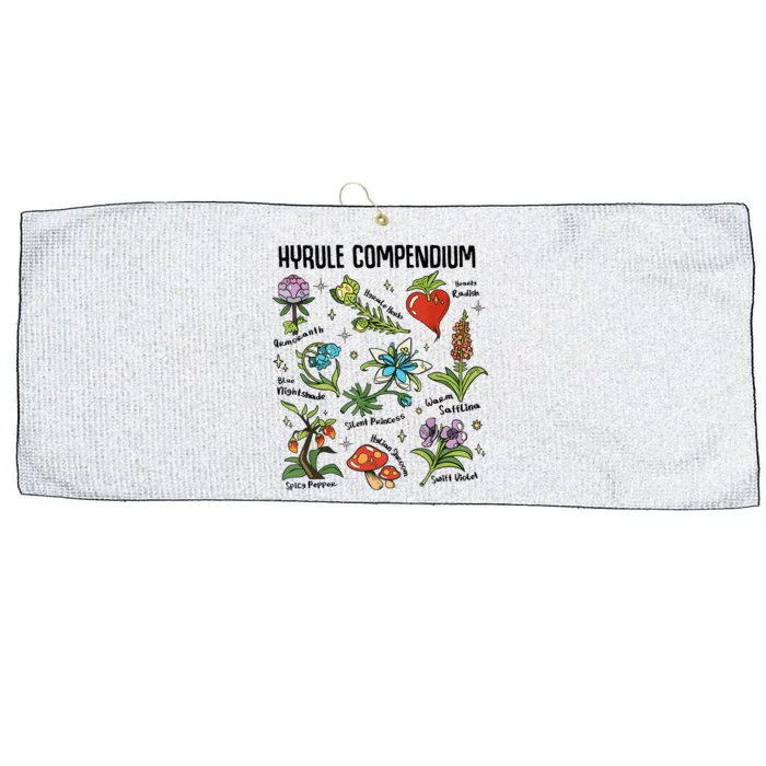 Hyrule Compendium Hyrule Floral Plants Large Microfiber Waffle Golf Towel