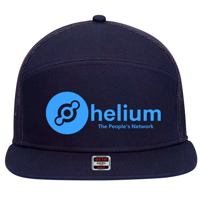 Helium Crypto HODL HNT Token, Helium Miner, People’s Network 7 Panel Mesh Trucker Snapback Hat