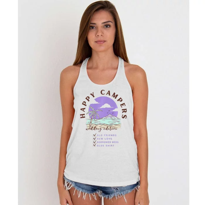 Happy Campers Women's Knotted Racerback Tank