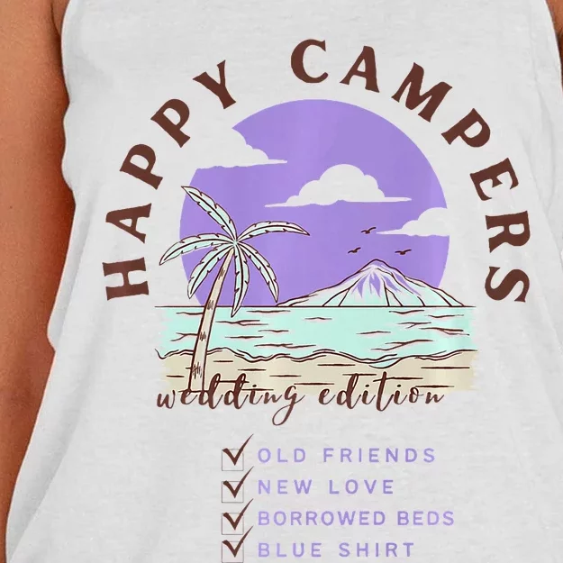 Happy Campers Women's Knotted Racerback Tank