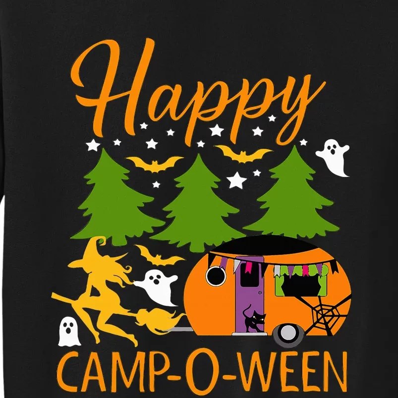 Happy CampOWeen Halloween Camping Camper Tall Sweatshirt