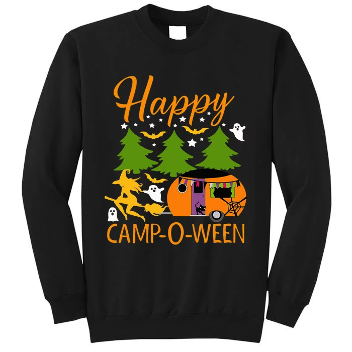 Happy CampOWeen Halloween Camping Camper Tall Sweatshirt