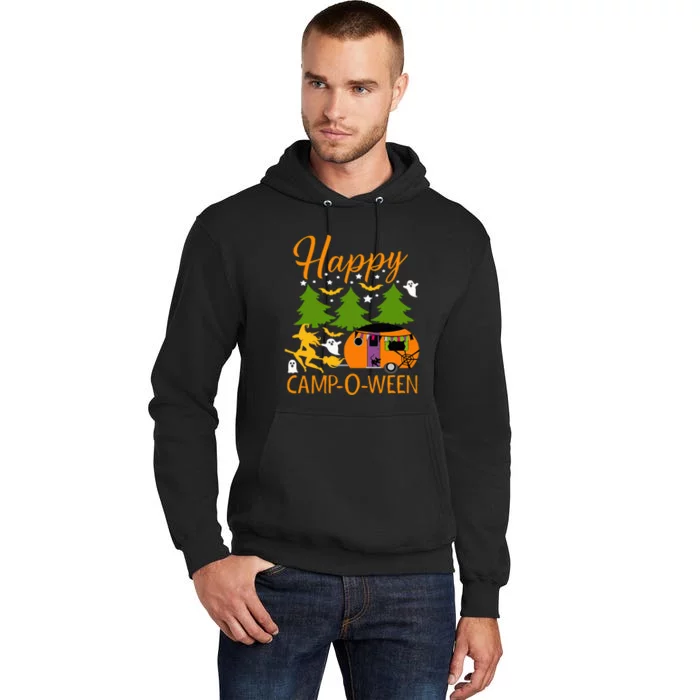 Happy CampOWeen Halloween Camping Camper Tall Hoodie