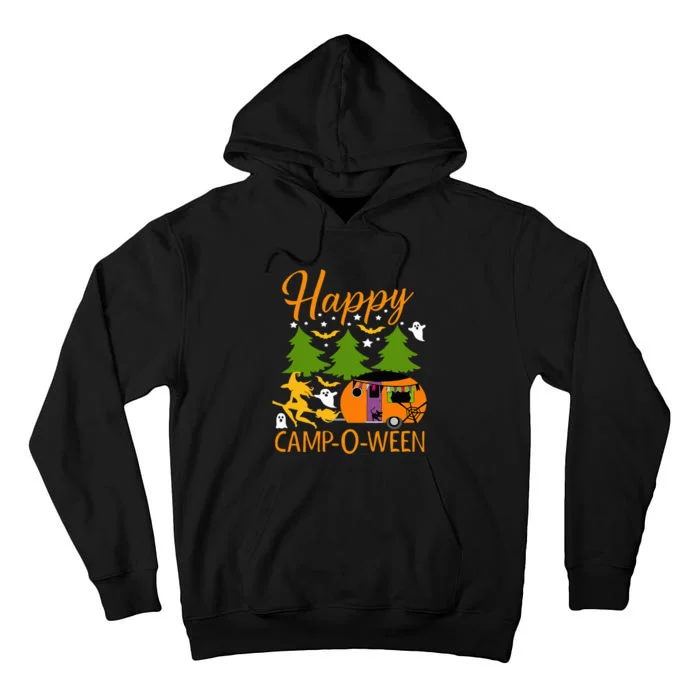 Happy CampOWeen Halloween Camping Camper Tall Hoodie