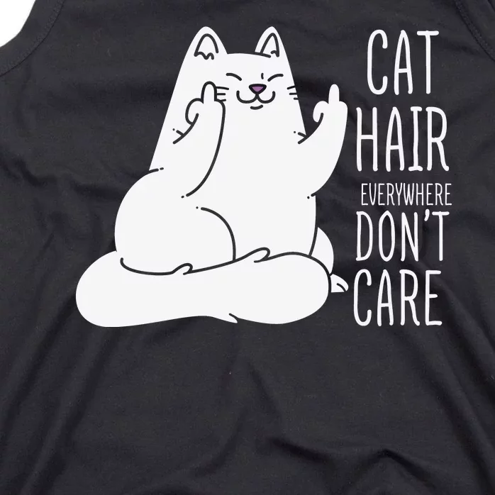 Humor Cat Hair Everywhere Don't Care Tank Top