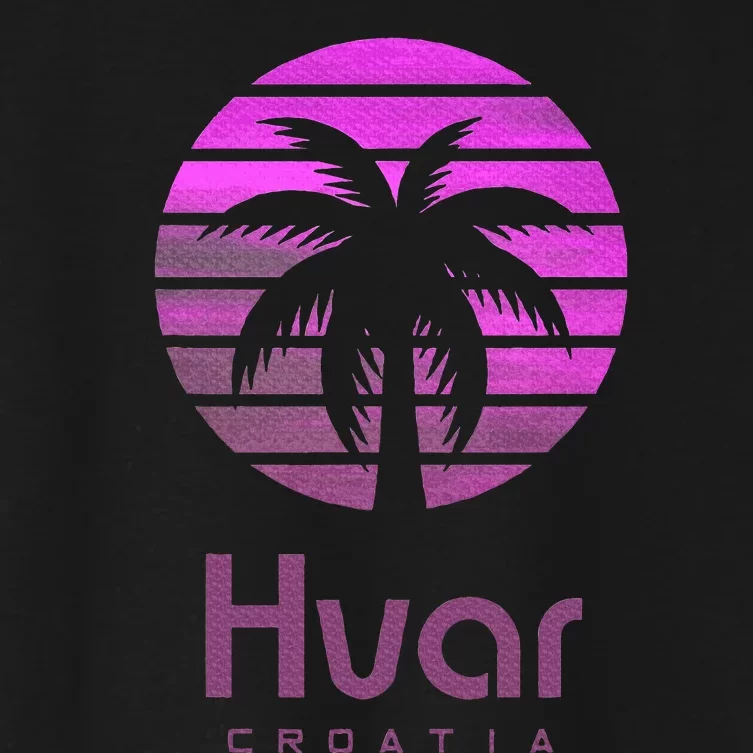 Hvar Croatia Women's Crop Top Tee