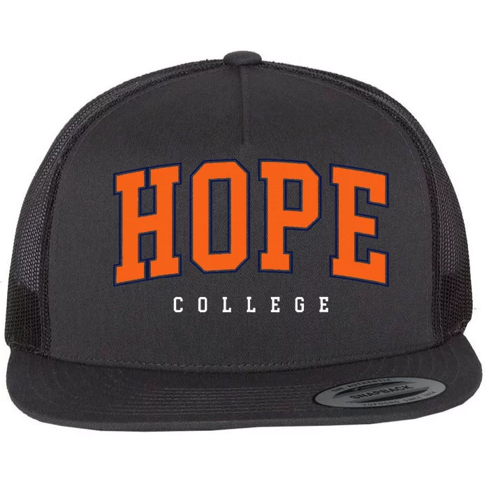 Hope College Flat Bill Trucker Hat