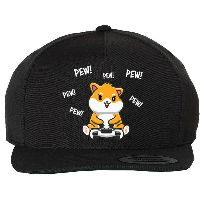 Hamster Cute Wool Snapback Cap