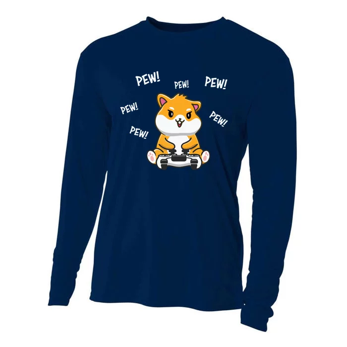 Hamster Cute Cooling Performance Long Sleeve Crew