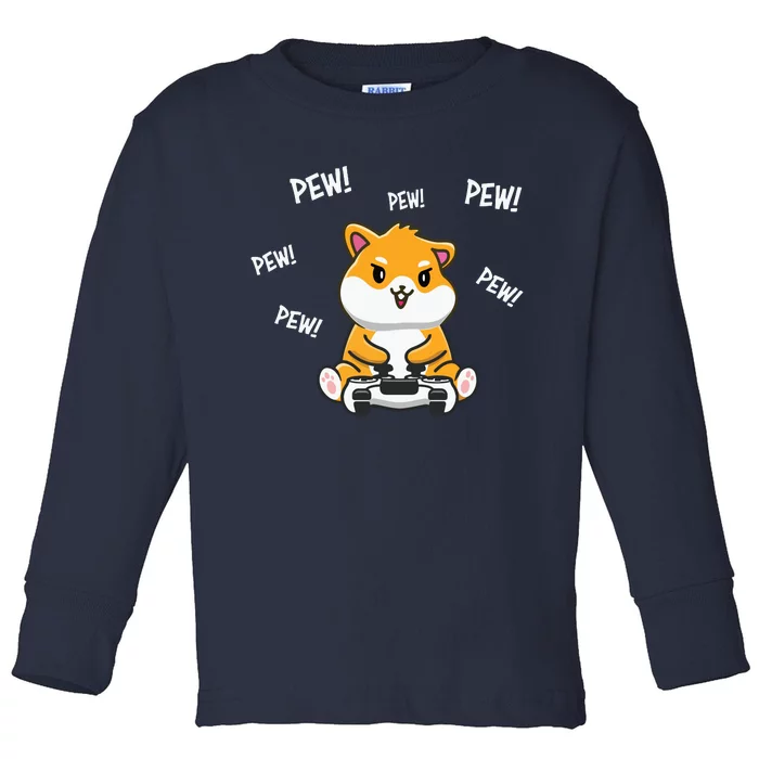 Hamster Cute Toddler Long Sleeve Shirt