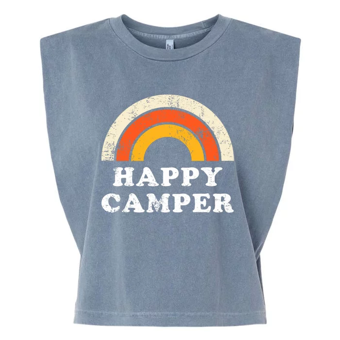 Happy Camper Garment-Dyed Women's Muscle Tee