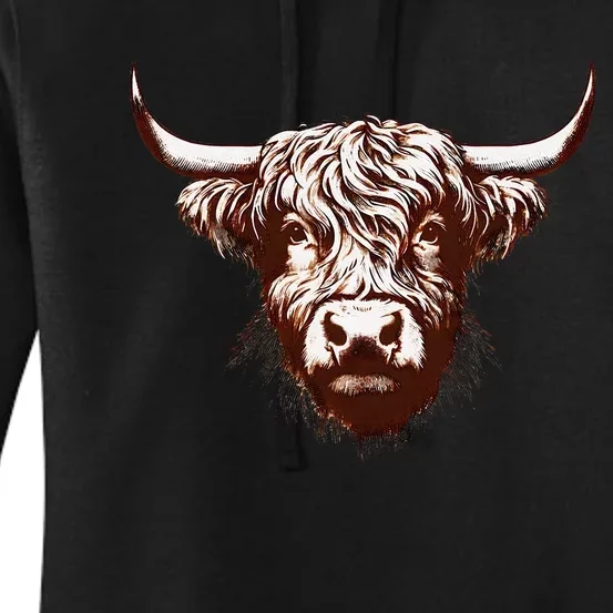 Highland Cow Women's Pullover Hoodie