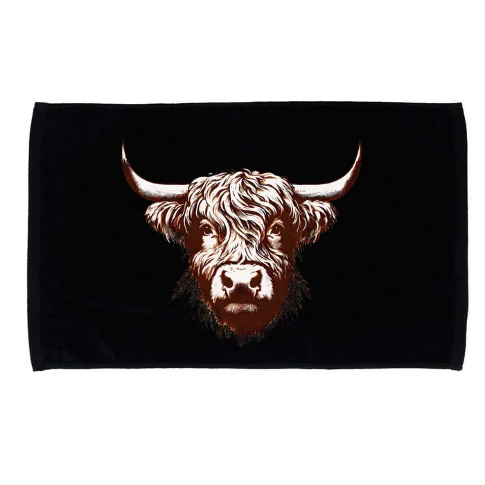 Highland Cow Microfiber Hand Towel