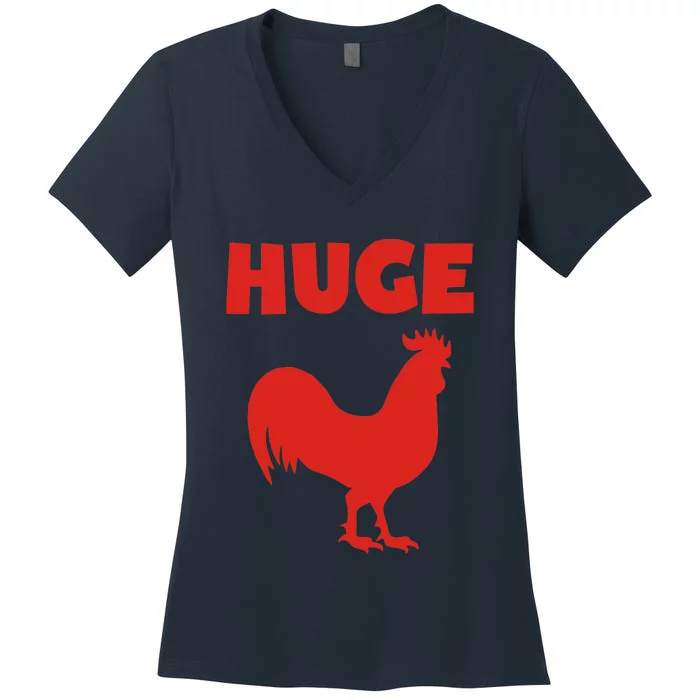 Huge Cock Women's V-Neck T-Shirt