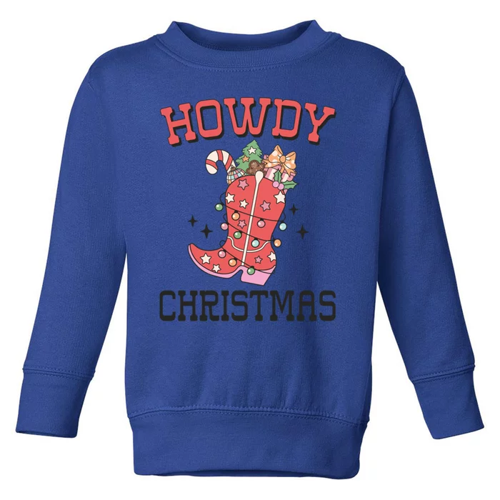 Howdy Christmas Holiday Party Gift Toddler Sweatshirt