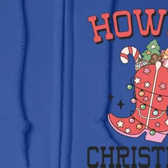 Howdy Christmas Holiday Party Gift Full Zip Hoodie