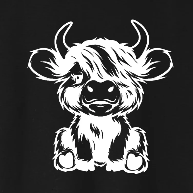 Highland Cow Women's Crop Top Tee